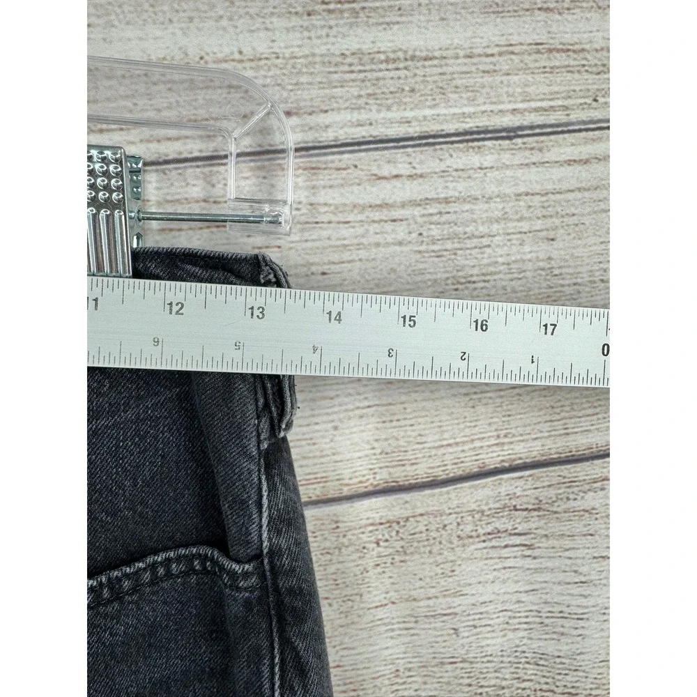 FRAME High Rise Tapered Jeans Womens 25 Inkwell Black Cotton HNTT726 - Picture 7 of 8